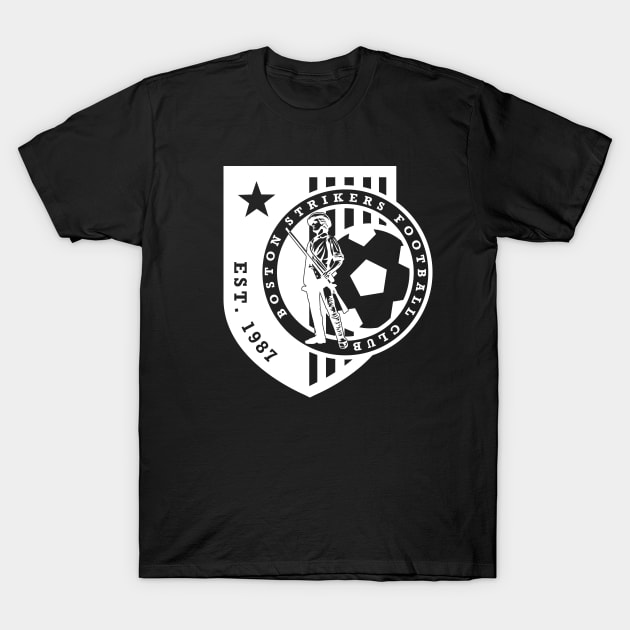 BOS Strikers White Shield T-Shirt by BostonStrikers